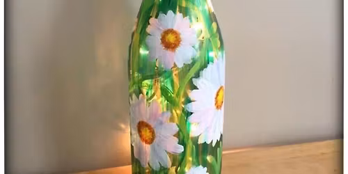 Daisy Bottle Lamp - Painting Class