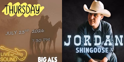 LIVE MUSIC WITH JORDAN SHINGOOSE
