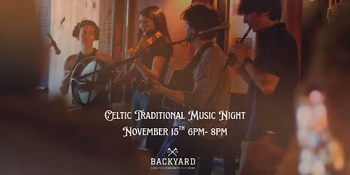 Traditional Music Night at The Backyard - with Jocelyn Pettit and Friends