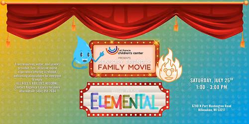 Family Movie Day: Elemental (Sensory-Friendly Screening)