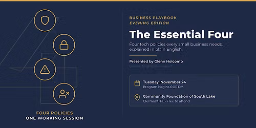 The Essential Four: Tech Policies Every Small Business & Nonprofit Needs