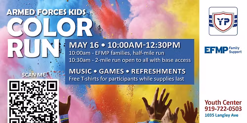 Armed Forces Kids Color Run (Base Access Only)