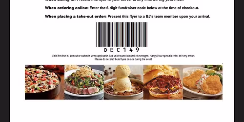 Restaurant Night at BJ's Brewhouse!