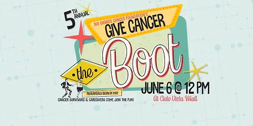 GIVE CANCER THE BOOT!