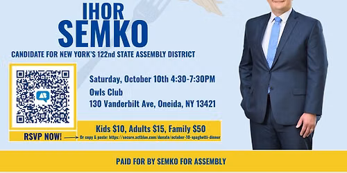 Spaghetti Dinner in Support of Ihor Semko