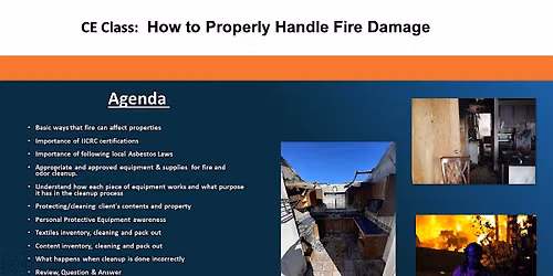 CE Credits: The Effects of Fire on Home or Office