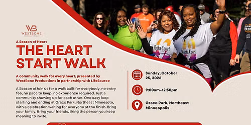 "The Heart Start Walk," a free community heart-health walk