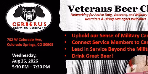 Veterans Beer Club - Aug Networking Event