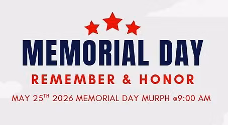Memorial Day Murph May 25th 2026 @9:00 AM