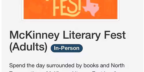 McKinney Literary Fest (FREE!)
