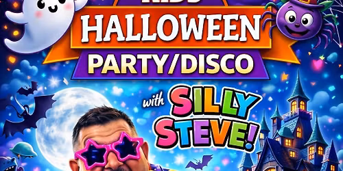 Kids Halloween Party with Silly Steve - save the date 