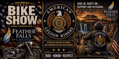 Red white and bikes bike show with Alr95 and feather falls casino 