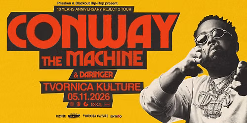 Conway The Machine & Daringer u Tvornici Kulture