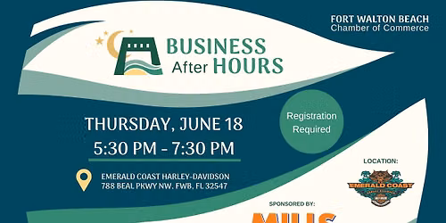 Business After Hours hosted by Mills Heating and Air at Emerald Coast Harley-Davidson