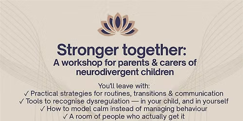 Stronger together - Workshop for SEND parents