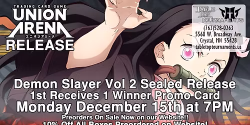  UATCG Sealed Release Demon Slayer Vol.2