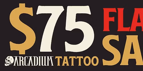 $75 TATTOO FLASH SALE