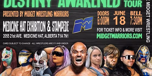 Midget Wrestling Warriors "Destiny Awakened" 2026 Tour