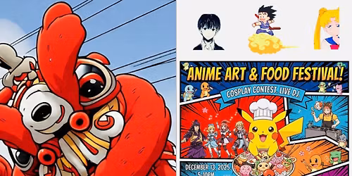 Sippin\u2019 Santa\u2019s Holiday Anime Art and Food Festival!!