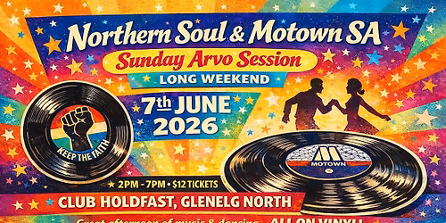 SUNDAY SOUL SESSION Club Holdfast Sunday 7th June 26 @ 2pm -7pm