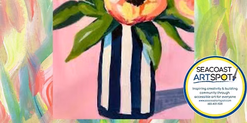 Acrylic Painting Workshop: Bright Peonies! $42