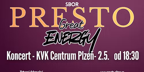Koncert PRESTA v KVK Centrum Plze\u0148