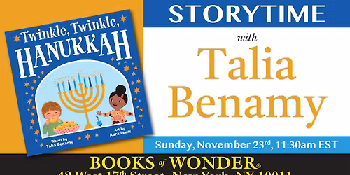 Storytime with the Author | Talia Benamy