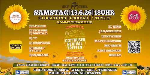 COTTBUSER REVIVAL TREFFEN 2026 \ud83d\udc9b am Samstag den 13.06.2026 - Kommt Zusammen!