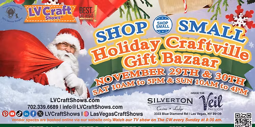 Shop Small Holiday Craftville Gift Bazaar