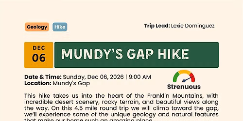 Mundy\u2019s Gap Hike