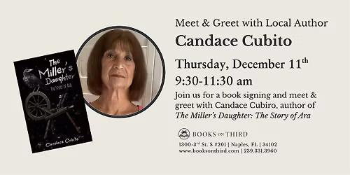 Local Author Spotlight with Candace Cubito- The Miller\u2019s Daughter