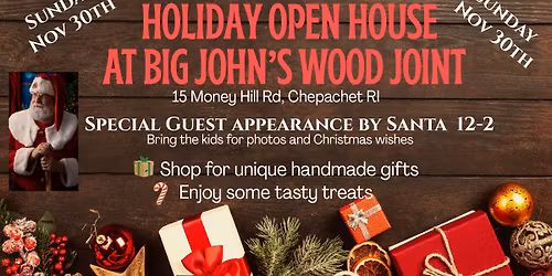 Holiday Open House with a visit from Santa