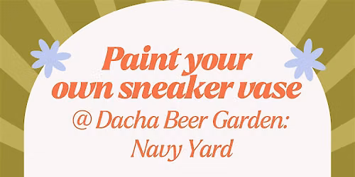 Paint your own sneaker vase @ Dacha