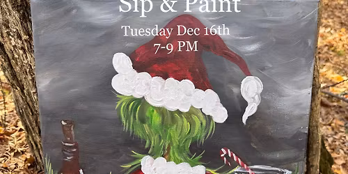 Sipping Grinch\u2019s at The Brewers Kettle Kernersville Bar Sip & Paint Dec 16th
