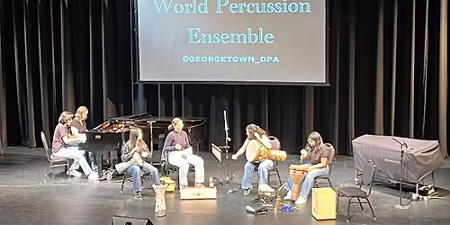 World Percussion Ensemble with guests from the Afro-Cuban Drumming Class