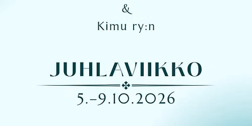 Kirkkomusiikin ja urkujen aineryhm\u00e4n ja Kimu ry:n vuosijuhlaviikko