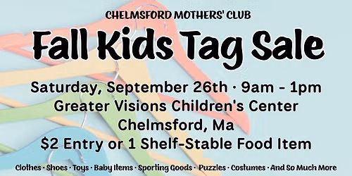 CMC Fall Kids Tag Sale