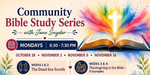 Community Bible Study Series with Jane Snyder