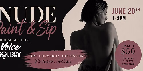 Nude Model Paint and Sip Fundraiser