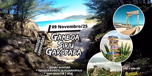 Expedi\u00e7\u00e3o GAMBOA + SIRI\u00da + GAROPABA