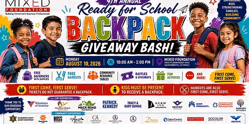 MIXED FOUNDATION BACKPACK GIVE AWAY BASH