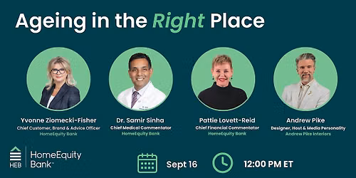 Ageing in the Right Place - In-Person Audience