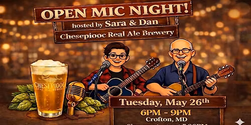 Acoustic Open Mic - Tuesday May 26th, 6pm