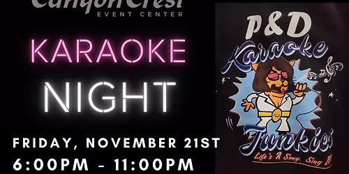 Karaoke Night Hosted by P&D Karaoke Junkies