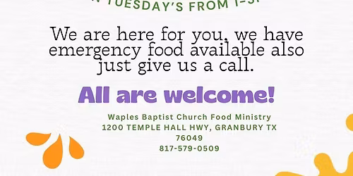 Waples Baptist Church Food Ministry