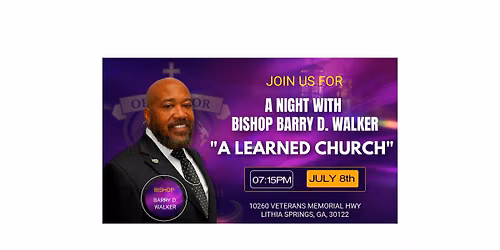 A night with Bishop Barry D. Walker - \u201cA learned church\u201d
