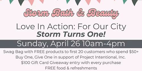Storm Turns ONE - Love In Action: For Our City