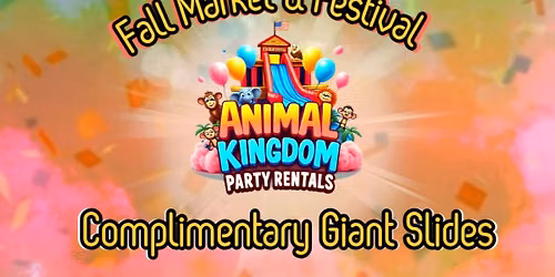 Complimentary Giant Slides with Animal Kingdom Party Rentals