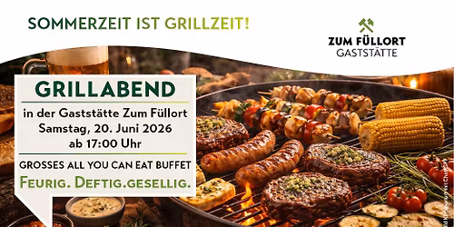 Grillabend im Biergarten der Gastst\u00e4tte Zum F\u00fcllort 
