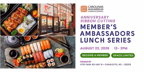 Hamachi Ribbon Cutting-Chamber Member Ambassadors Lunch Series